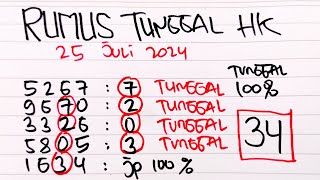 PREDIKSI MASTERJEPE HK  PREDIKSI HONGKONG 25 JULI 2024  RUMUS TUNGGAL HK HARI INI  RUMUS AI [upl. by Naesed]