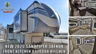 2020 FOREST RIVER SANDPIPER 38FKOK Front Kitchen Outside Kitchen Fifth Wheel RV Camper Colorado USA [upl. by Adnirual]