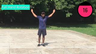 Explanation of warming up and skills of badminton by Ravi Thakur [upl. by Attenna]