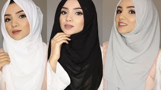 SIMPLE FULL COVERAGE HIJAB STYLES [upl. by Llezniuq237]