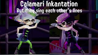 Calamari Inkantation but they sing each others lines  Splatoon Music Edit [upl. by Irtimid]