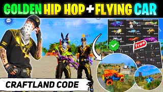 Flaying Car Map Code  Golden Hip Hop Map Code  Free Fire Craftland Code  FF Craftland Map Code [upl. by Harold]