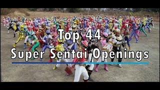 Top 44 Super Sentai Openings [upl. by Aenehs]