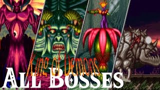 King of Demons Majyūō Super Famicom  All Bosses [upl. by Howlend654]