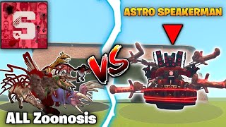 Nextbot in playground power battle Astro Titan speakerman vs zoonosis [upl. by Gayelord36]