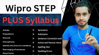 Wipro Step Plus Assessment Syllabus  How to Prepare for Step Plus Assessment  SPeaking section [upl. by Barth]