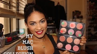 My MAC Blush Collection [upl. by Inalaehak854]