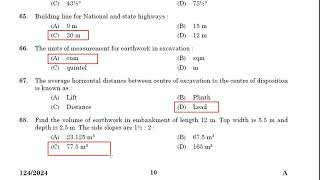 JUNIOR INSTRUCTOR DRAUGHTSMAN  CIVIL Industrial Training PROVISIONAL ANSWER KEY 11092024 [upl. by Gonzalez271]