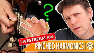 How To Play Pinched Harmonics amp More  Guitar Technique Live Stream 16 [upl. by Leon]