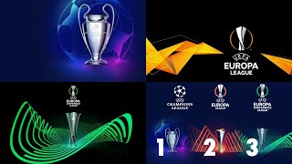 UEFA Champions League Europa League and Europa Conference League Draw [upl. by Aranaj]