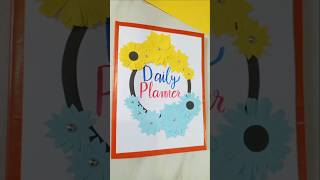 Daily planner cover page idea 💡diy craft art papercraft planner viral youtubeshorts shorts [upl. by Aicina]