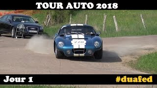 Tour Auto 2018 Jour1  les plus beaux passages ES1  DijonPrenois [upl. by Eppillihp]