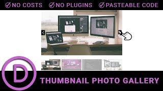 Divi Thumbnail Photo Gallery Tutorial Easy StepbyStep Guide with Copy amp Paste Code [upl. by Turnheim]