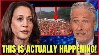 OMG Kamala Harris Supporters SCREAMING After Jon Stewart ABSOLUTELY ENDS her Political Career [upl. by Sada]