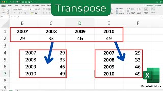 From Rows to Columns Excels TRANSPOSE Function Made Easy [upl. by Alien]