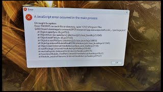 How to Fix A JavaScript Error Occurred in the Main Process [upl. by Prudie]