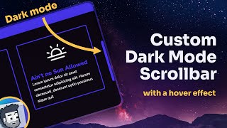 Custom Dark Mode Page Scrollbar [upl. by Ivz]