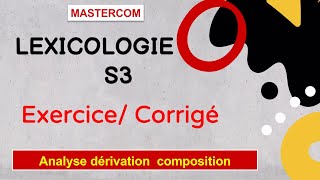 Dérivation composition Lexicologie s3 [upl. by Lian]