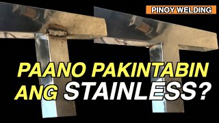 PAANO PAKINTABIN ANG STAINLESS STEEL  PINOY WELDING TIPS [upl. by Stoughton14]