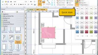 Create a floor plan in EdrawMax [upl. by Bohlen]