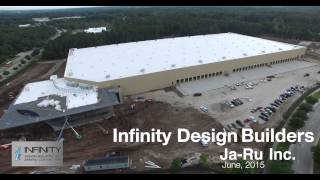 Infinity Design Builders Ja Ru Warehouse Commercial Roofing Barber amp Associates Inc 4K Drone [upl. by Fogel597]