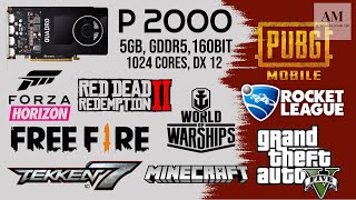 NVIDIA QUADRO P2000  5GBGDDR5160BIT GAMEPLAY 2023 GTA5 PUBG FREEFIRE RDR2 ROCKET LEAGUE [upl. by Mizuki]