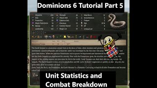 Dominions 6 Guide for New Players Part 5 Unit Statistics and Combat Breakdown [upl. by Karita747]