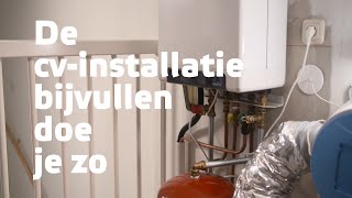 De cvinstallatie bijvullen doe je zo [upl. by Audy]