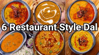 6 Types of Restaurant Style Dal Recipes at Home for Rice amp Roti  Healthy Protein Rich Dal Recipes [upl. by Sobmalarah]