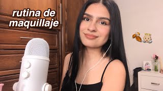 ASMR MI RUTINA DE MAQUILLAJE DE OTOÑO 🍂☕️ [upl. by Llatsyrc]