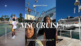 MSC BAHAMAS  KEY WEST CRUISE VLOG 🌴 [upl. by Yand490]