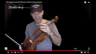 The Realist Acoustic Electric Violin 5string Review [upl. by Keheley786]