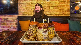 BREAK THE RECORD FOR THE MOST MEAT EVER EATEN TO BEAT THIS SWEDISH BURGER CHALLENGE  BeardMeatsFood [upl. by Vasili826]