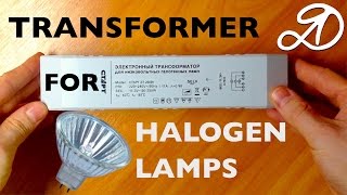 Transformer for halogen lamps Overview and installation [upl. by Nnairrek]