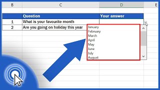 How to Create a DropDown List in Excel [upl. by Gentilis]