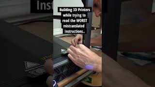 Instructions Unclear Building 3D Printers 3dprinting 3dprinted 3dprinter 3dprint [upl. by Hammel47]