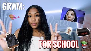 GRWM📚 FOR SCHOOL [upl. by Ahsaeym]