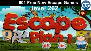 Walkthrough 501 Free New Escape Games level 262  Escape plan 1  Complete Game [upl. by Anirual579]