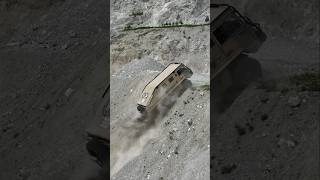 SteyrPuch Pinzgauer 6x6 try to climb up a hill offroading adventuretime dji [upl. by Weylin]