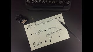 Learning Spencerian Penmanship 1 [upl. by Willms710]