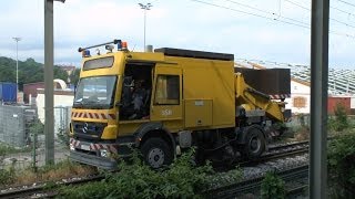 Klingelgruß Turmdrehwagen der SSB fährt aufgegleist zum Arbeitseinsatz keine Sonderrechte [upl. by Akela680]