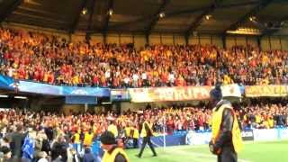 Cimbom omuz omuza Stamford Bridgede Tribün çekimi Galatasaray fans bounce at Stamford Bridge [upl. by Nomaid]