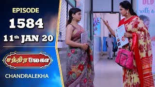 CHANDRALEKHA Serial  Episode 1584  11th Jan 2020  Shwetha  Dhanush  Nagasri  Arun  Shyam [upl. by Akitahs]