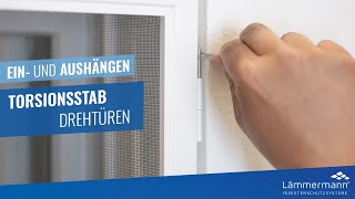 Ein und Aushängen Torsionsstab Drehtüren [upl. by Selym]