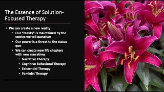 The Essence of SolutionFocused Therapy [upl. by Kask]