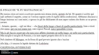 quotIl fu Mattia Pascalquot  finale [upl. by Coad]