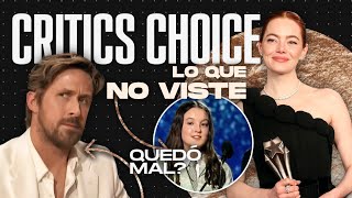 CRITICS CHOICE AWARDS 2024 TODO lo que NO VISTE  Mejores Momentos  Ganadores Chisme y más [upl. by Nnav887]