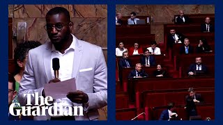 Moment a French lawmaker shouts Go back to Africa during fellow MPs speech [upl. by Acinnor]