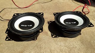 Blow Speakers 10cm Review amp Bass test [upl. by Felipe]