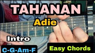 TAHANAN  ADIE Easy Guitar Chords [upl. by Symon]